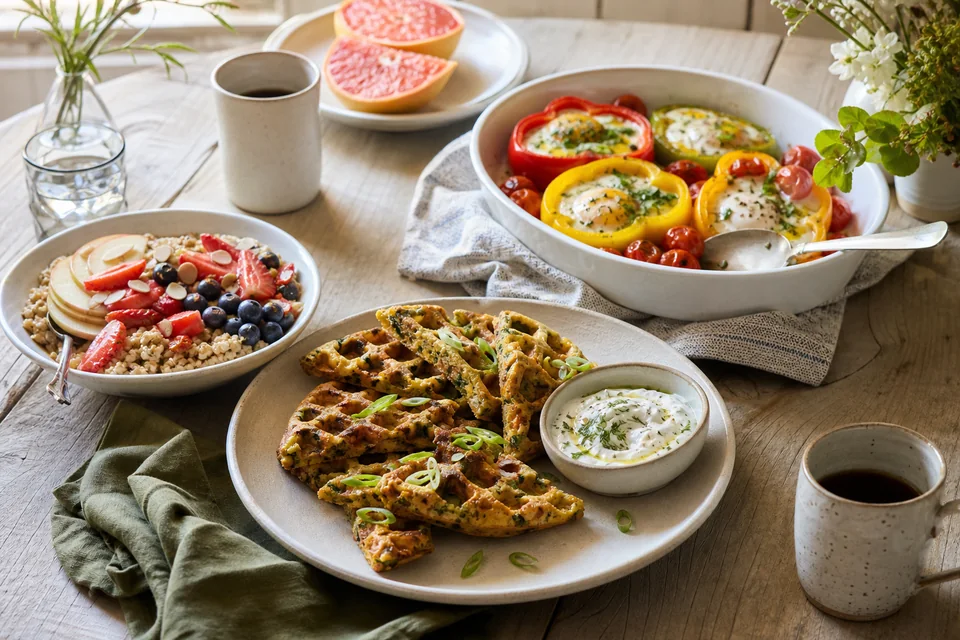 Route-specific breakfast or brunch setting illustrating unique breakfast ideas