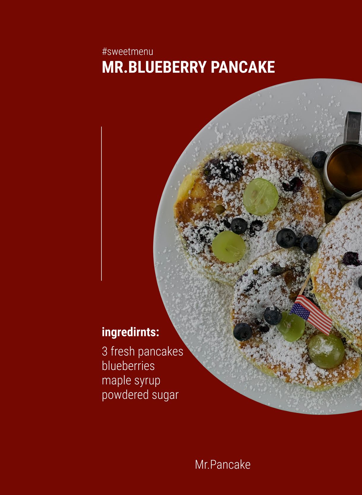 Pancakes Blueberry American Brunch Munich